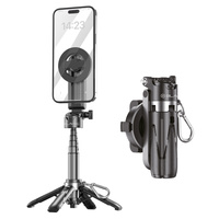 Selfie Stick Aluminium with tripod function and Bluetooth remote control, for smartphones