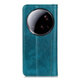 Flip case for Xiaomi 15 Ultra, Split Leather, green