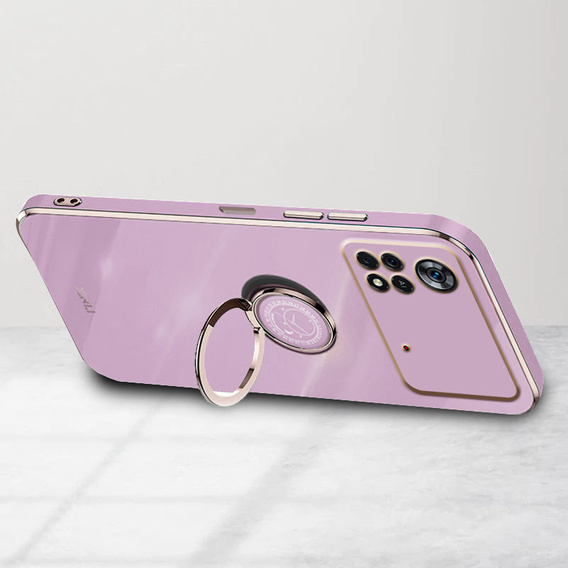 Case for Xiaomi Poco M4 Pro 4G, Electro Ring, purple