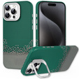 Case for iPhone 15 Pro, Frame Kickstand, for MagSafe, Sand Green
