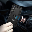 Armor Case for Samsung Galaxy A55 5G, Nox Case Ring, black