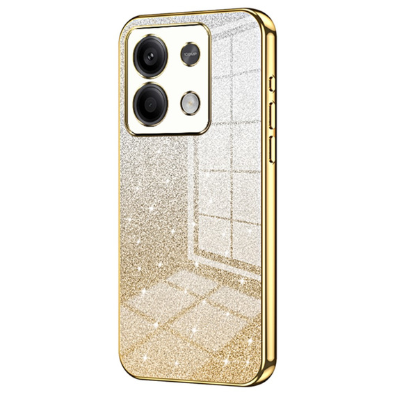 Case for Xiaomi Redmi Note 13 5G, Glitter Case CamShield, gold