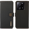 KHAZNEH RFID case for Xiaomi 13T / 13T Pro, Litchi Texture, black