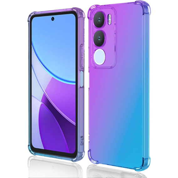 Case for Vivo Y19s, Gradient Dropproof, Purple / blue