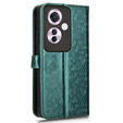 Flip case for Oppo Reno 11F 5G, Wallet Rhombus, green