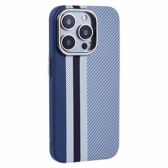 MagSafe's iPhone 13 Pro Max Case, Carbon Fiber, blue