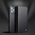 QIALINO leather wallet flip case for iPhone 17 Pro Max - black