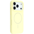 Silicone sleeve for iPhone 17 Pro, for MagSafe, anti-shock, yellow