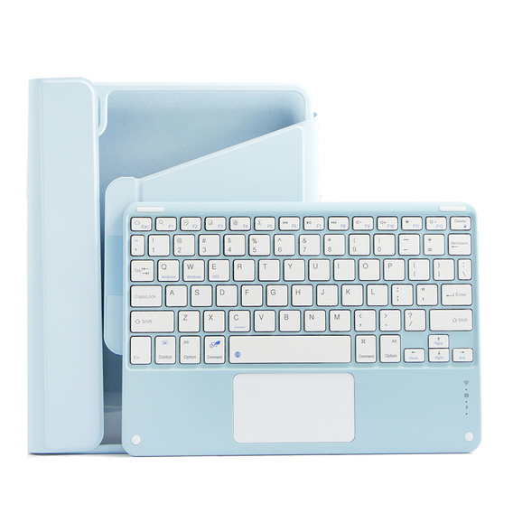 Case + keyboard iPad Air 10.9 4 2020 / 5 2022 / iPad Pro 11 2022 / 2021 / 2020, Touchpad Pen Slot, blue