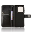 Flip case for Motorola Edge 50 Ultra, Crazy Horse Wallet, black