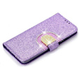 Flip case for Huawei P Smart 2019 / Honor 10 Lite, Glitter Mirror Wallet, purple