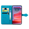 Flip case for Motorola Edge 50 Pro, Mandala, blue