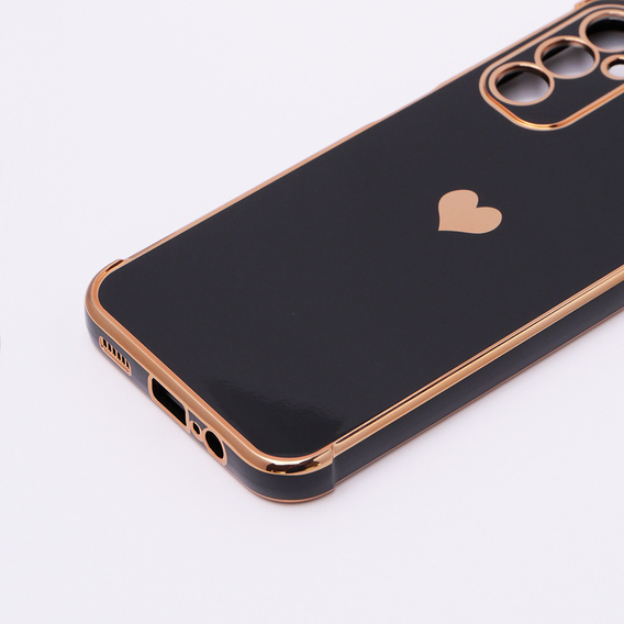 Case for Samsung Galaxy A14 4G/5G, Electro heart, black