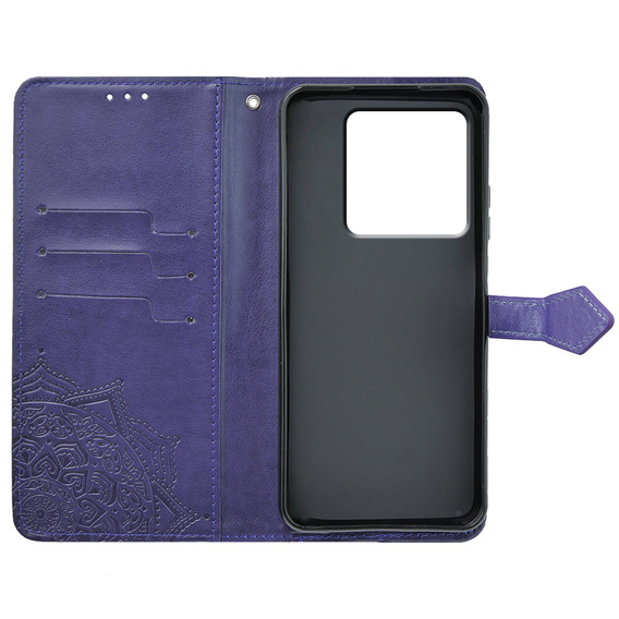 Flip case for Xiaomi Poco X6 5G, Mandala, purple