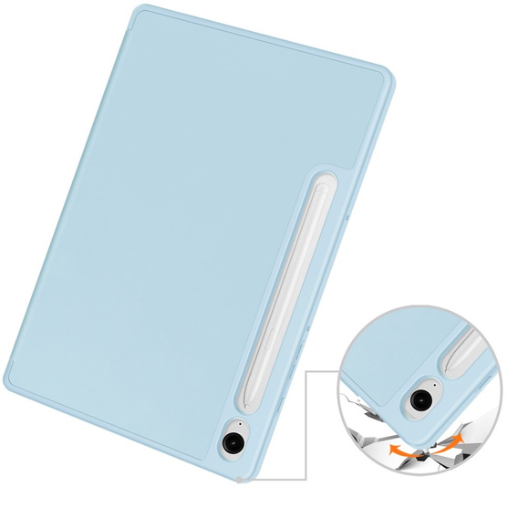 Case for Samsung Galaxy Tab S10 Lite / S10 FE / S9 FE, Smartcase with stylus space, blue