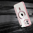 Flip case for iPhone 11, RFID Wallet MagSafe CamShield, pink rose gold