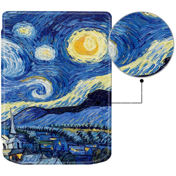 Case for PocketBook Verse / Verse Pro, Smartcase, oil painting