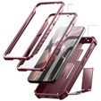 Armored case for Samsung Galaxy S23, Dexnor Full Body (Two Frames), red
