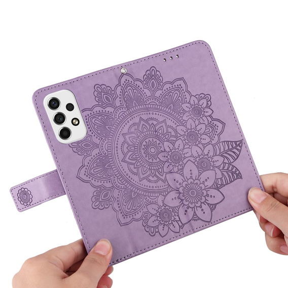 Flip case for Samsung Galaxy A53 5G, Mandala Flower, purple