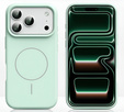 Silicone sleeve for iPhone 17 Pro, for MagSafe, anti-shock, green