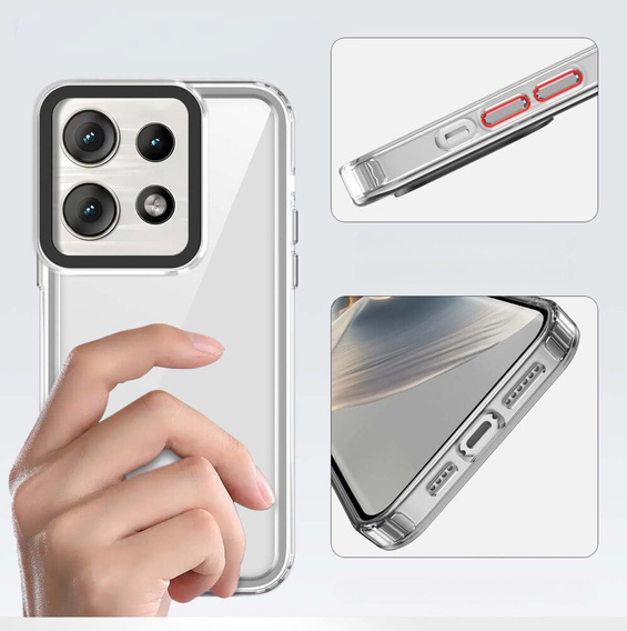 Case for Motorola Edge 50 Neo / Motorola ThinkPhone 25, Fusion Hybrid, transparent