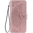 Flip case for Xiaomi Redmi A5, Butterfly, pink rose gold