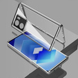 Case for Xiaomi Poco X7 Pro 5G, Magnetic Dual Glass, silver