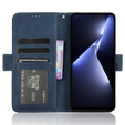 Flip case for Tecno Pova 5 Pro 4G, Card Slot, blue
