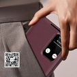 Flip case for Samsung Galaxy S24 FE, Smart View Wallet, maroon