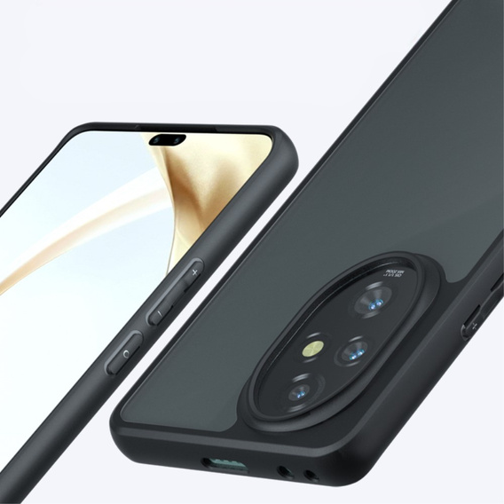 Case for Honor 200 Pro 5G, Fusion Hybrid, transparent / black