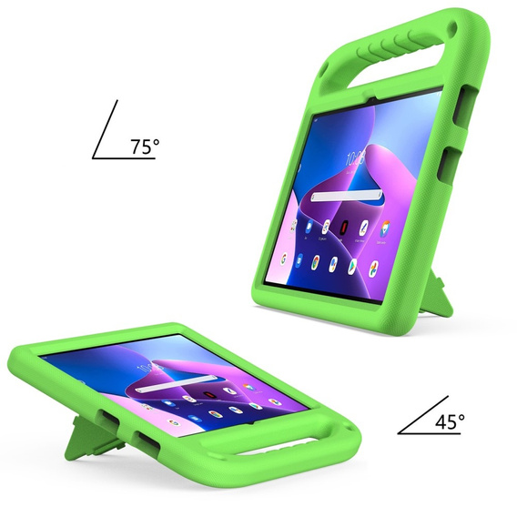 Children's Case for Lenovo Tab M10 10.1 Gen 3, Children's Case with Holder, green