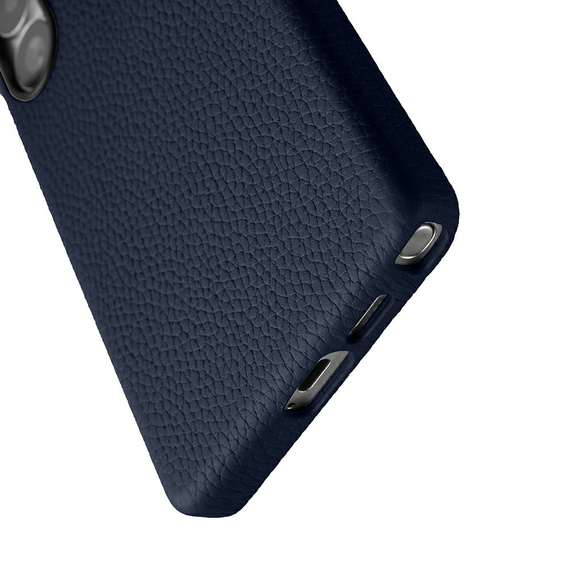 MELKCO case for Samsung Galaxy S25 Ultra, leather, dark blue