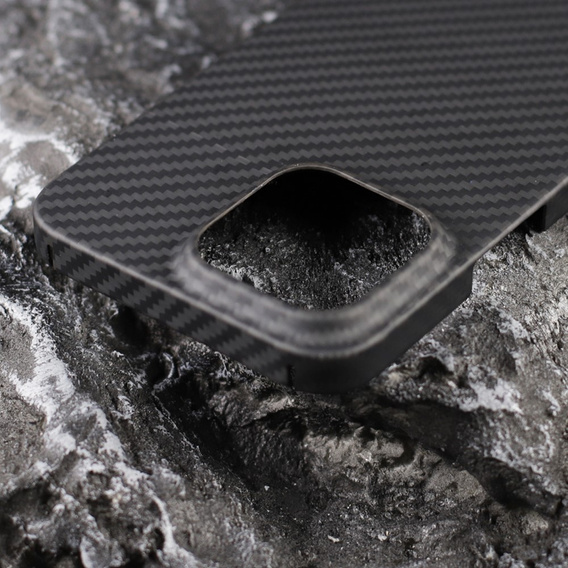 Case for iPhone 14, Aramid Fiber Cover, black