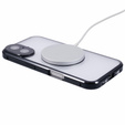 Magnetic Dual Glass MagSafe case for iPhone 16, black