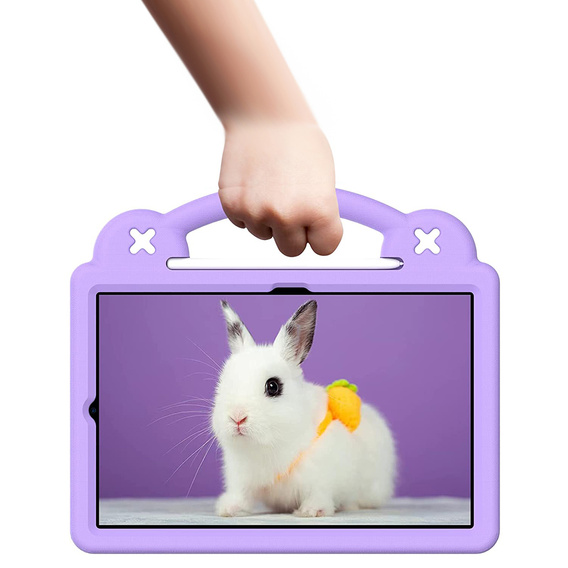 Children's case for Samsung Galaxy Tab S6 Lite 10.4 2020/2022 / Tab A7 2020 T500 / T505 / Tab S6 T860/T865, Cute Patterns, with stand, purple