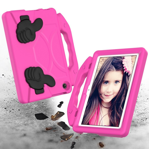 Children's Case for Lenovo Tab M10 10.1 Gen 3 TB-328FU/TB-328XU, Children's Case with Holder, pink
