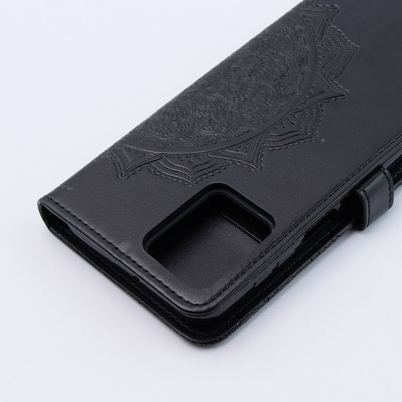 Flip case for Motorola Moto G54 5G, Mandala, black