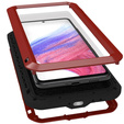 Love Mei Case for Samsung Galaxy A53 5G, armored with glass, red