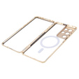 Magnetic Dual Glass MagSafe case for Samsung Galaxy S21 Ultra, gold