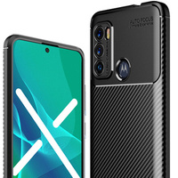 Case for Motorola Moto G60, Carbon Gel, black