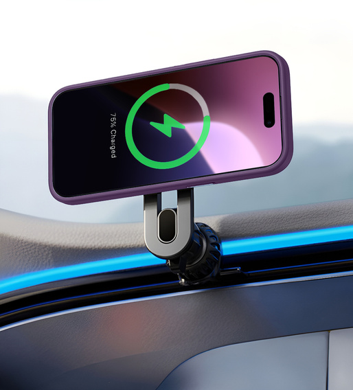 Case for iPhone 16 Pro Max, for MagSafe, ERBORD Matt Case, dark purple + Screen Glass