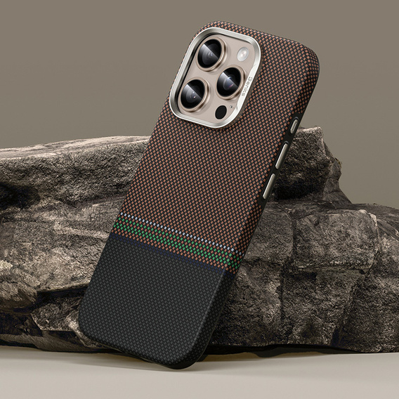 BENKS Kevlar Magnetic Armor Pro Prestige 600D Y065 case for MagSafe with active button for iPhone 16 Pro
