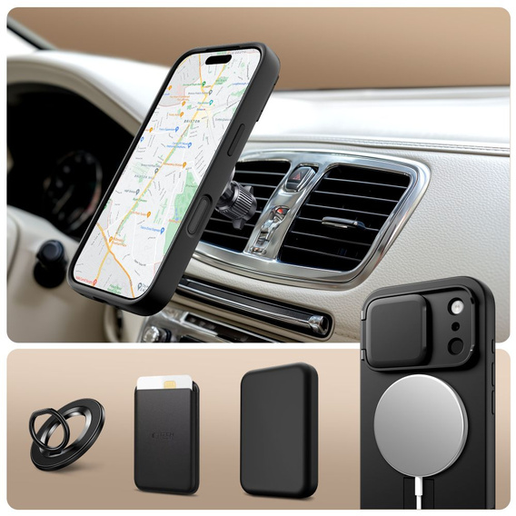 Tech-Protect Kevlar Aura protective case with stand and MagSafe function for iPhone 17 Pro Max