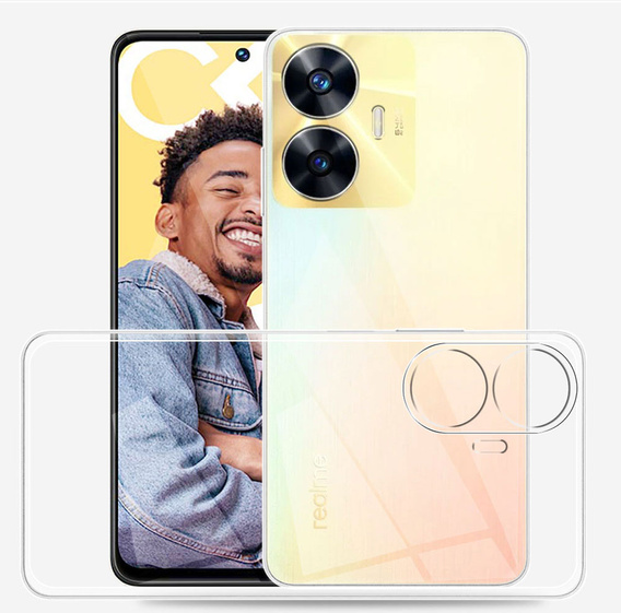 Thin Case for Realme C55, Slim, transparent