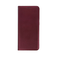 Flip case for Oppo Reno 11F 5G, Smart Magnetic, maroon + 9H glass