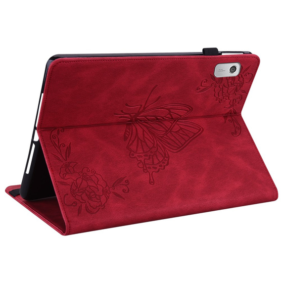 Case for Lenovo Tab M9, Butterfly, red