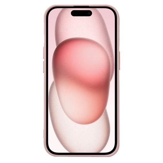 Case for iPhone 15, Silicone Lite, orange