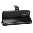 Flip case for Sony Xperia 10 V, Crazy Horse Wallet, black