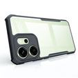 Case for Oppo Reno 14F, reinforced, transparent with black sides