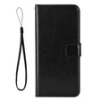 Flip case for Infinix Hot 50 4G, Crazy Horse Wallet, black